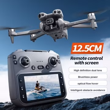 6K HD Screen Controller FPV Drone Foldable RC Quadcopter Dual Batteries