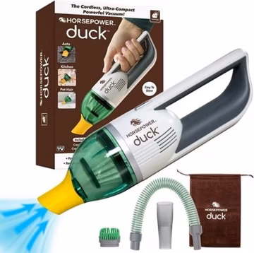 Duck Compact Cordless Vacuum by Horsepower, Ultra-Powerful - Free Shipping