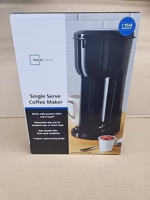 Single Serve Coffee Maker Dual Brew K Cup Ground Coffee