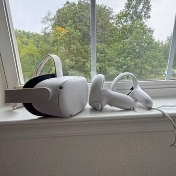 Meta Quest 2 Standalone VR Headset w/ Touch Controllers, White