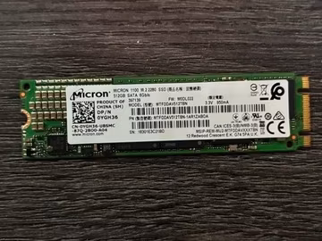Micron 1100 512GB M.2 2280 SATA III SSD MTFDDAK512TBN Tested Working