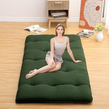 Twin Full Size Floor Mattress,Portable Roll Up Mattress Sleeping Pad for Dorm
