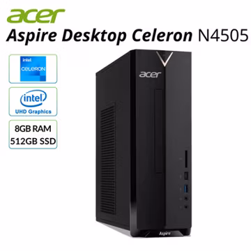 Acer Aspire Desktop 8GB 512GB SSD Intel Celeron N4505 2.0GHz Refurbished