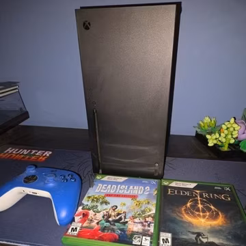Microsoft Xbox Series X Console Bundle w/ Controller, Power Cable & 2 Games