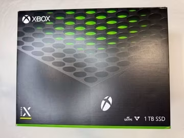 Xbox Series X 1TB Microsoft Console With Black Controller + Cables IN BOX