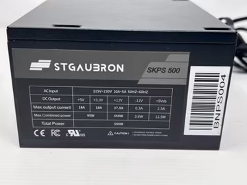 OEM STGAUBRON SKPS 500 BNPS004 80 Plus 500W Non Modular Power Supply 10