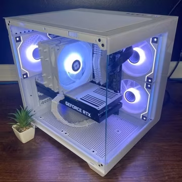 White Gaming PC (RTX 3070 8GB + AMD Ryzen 5 5500 + 16GB DDR4 + SSD)