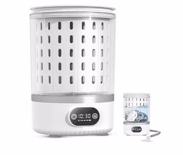 3 Liter Portable Mini Washing Machine, 3-in-1 Washer & Spin Dryer