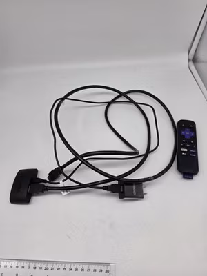 Roku Streaming Media Player Box WiFi HDMI Black Remote Power Adapter Cable