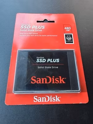 SanDisk SSD Plus 480GB 2.5in SATA III SSD SDSSDA-480G-G26 New Sealed