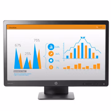 HP ProDisplay P232 23" 1080p 60Hz DisplayPort LED Monitor Good