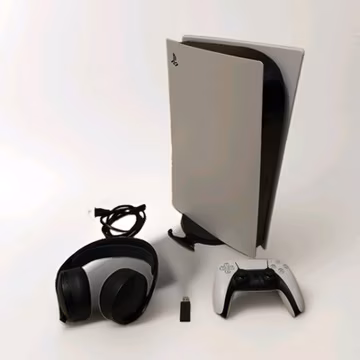 Sony PlayStation 5 PS5 Digital Edition 825GB w/ Controller and PULSE 3D Headset