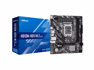 ASRock Intel H610 LGA 1700 Micro ATX DDR4 Motherboard