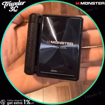 MONSTER Bluetooth Earphones Noise-Canceling Wireless Bio-Fiber