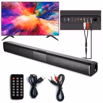 Surround Sound Bar 4 Speaker System Wireless Subwoofer TV Home Theater Remote