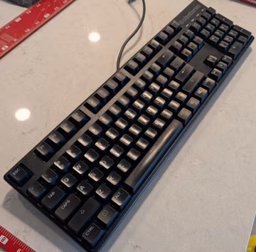 SteelSeries Apex M400 KB-00005 Mechanical Gaming Keyboard Blue LED QS1 Tested