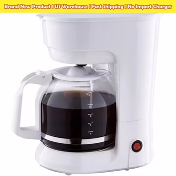Mainstays 12-Cup Coffee Maker 1.8L Drip Machine Auto Keep Warm White NEW