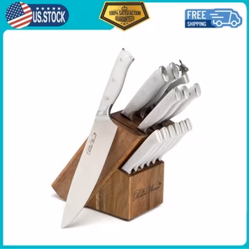 The Pioneer Woman Signature 14-Piece Stainless Steel Knife Block Set Gray