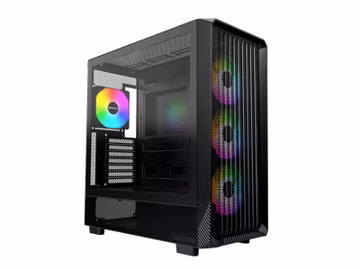 MONTECH X5- ATX Mid-Tower Gaming PC Case, High Airflow, 3x 140mm and 1x 120mm Fa