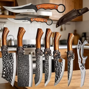 Professional Kitchen Chef Knife Set Ultra Sharp Stainless Steel Knives