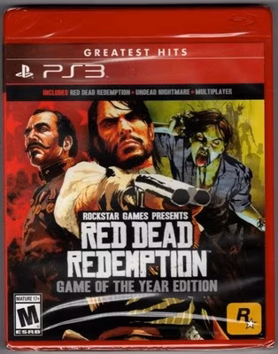 Red Dead Redemption Game of the Year (Greatest Hits) PS3 (Brand New Factory Seal