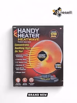HANDY HEATER 1200-Watt Electric Oscillating Ceramic Parabolic Space Heater