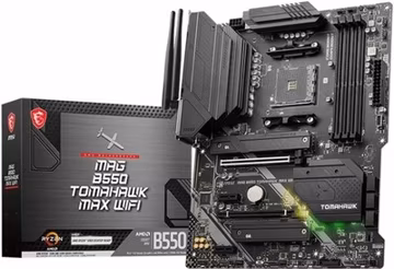 MSI MAG B550 Tomahawk MAX WiFi Gaming Motherboard AM4 DDR4 ATX