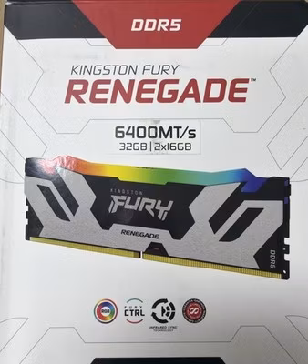 Kingston Fury Renegade 32GB (2x16GB) RAM DDR5 6400MHz KF564C32RSAK2-32