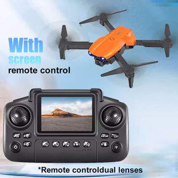 Drone 4K HD Dual Camera WiFi FPV RC Foldable Quadcopter With Screen Remote