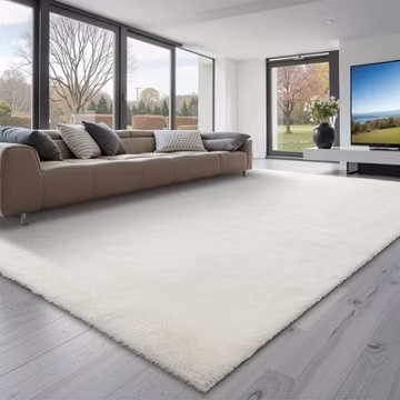 VEVOR Indoor Plush Area Rug 8 x 10ft Modern Plush Carpet for Living Room Bedroom