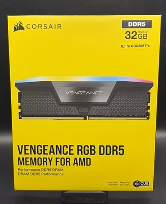 Corsair Vengeance RGB 32GB (2x16GB) DDR5 DRAM 6000MT/s CL38 Memory Kit NEW