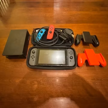 Nintendo Switch HAC-001 (-01) 32GB Handheld Game System W/Neon Joy-Cons