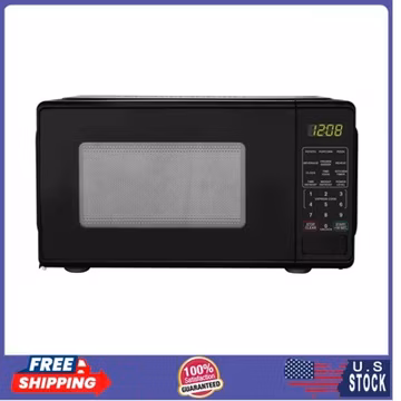 Mainstays 0.7 Cu Ft Countertop Microwave Oven 700 Watts Black