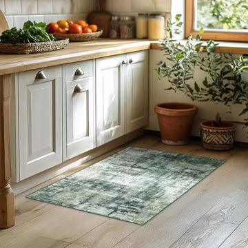 2x3 Washable Entryway Area Rugs Non-Slip Modern Abstract Throw Rugs Stain-Resist
