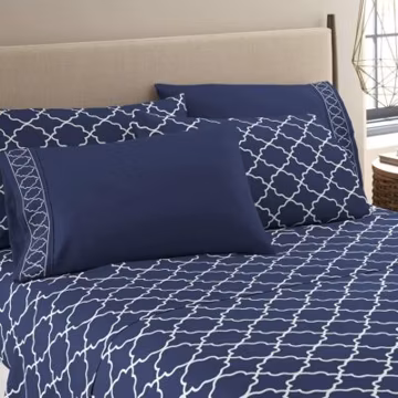SPRING NIGHT Bed Sheet Set 1800 Series 6 Piece Deep Pocket Soft QUEEN Bed Sheet
