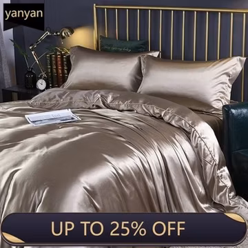 Mulberry Silk Bedding Set with Duvet Cover Fitted/Flat Bed Sheet Pillowcase