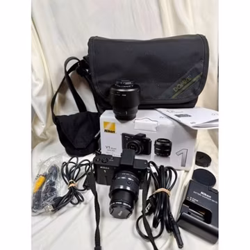 Nikon 1 V1 Mirrorless Camera Lens Kit 10-30mm 30-110mm VR Domke Bag Bundle Works