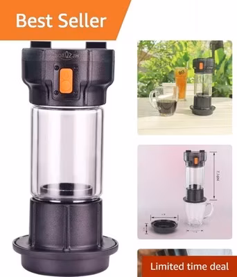 Battery-Powered Coffee Maker with Strong Button Feature - Perfect for Adventures