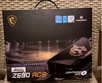 MSI MEG Z590 ACE ATX Intel LGA 1200 DDR4 4-DIMM HDMI Gaming Motherboard