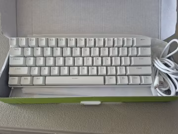 H61K Mechanical Keyboard Black White Wired USB-C QWERTY English