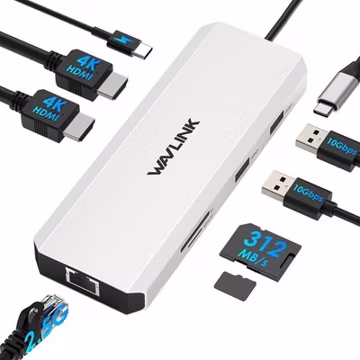 New - WAVLINK Docking Station Dual HDMI | Dual 4K@60Hz, (WINDOWS ONLY)