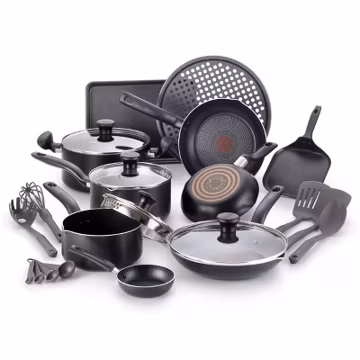 T-fal Simply Cook Nonstick Cookware 20pc Set Black