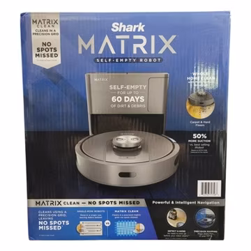 NEW Shark Matrix Self Emptying Robot Vacuum with 60 Day Capacity