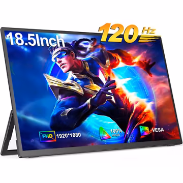 120Hz Gaming Monitor Portable Monitor 18.5" 1920*1080 Freesync Screen HDR FHD