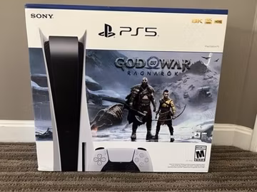 Sony PS5 Blu-Ray Edition Console God of War Ragnarök Bundle - White