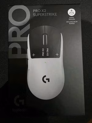 Logitech - PRO X2 SUPERSTRIKE LIGHTSPEED Lightweight Wireless Gaming Mouse