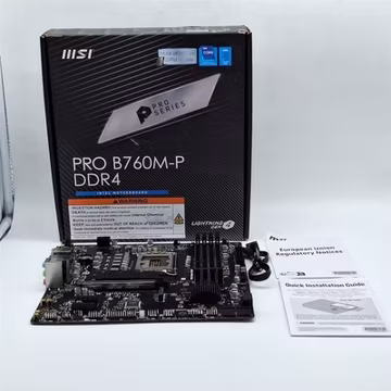 MSI PRO B760M-P DDR4 LGA 1700 Intel B760 SATA 6Gb/s Micro ATX Motherboard