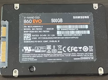 Samsung 860 EVO 500GB 2.5" SATA SSD Solid State Drive MZ-76E500 Tested & Wiped