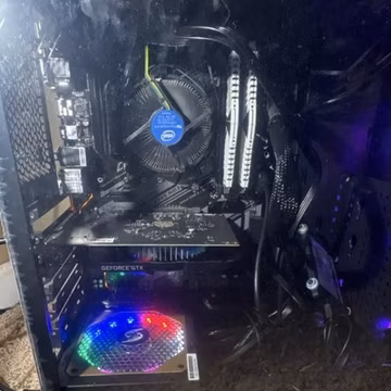 Intel Gaming Desktop PC GeForce GTX 512GB SSD RGB Gigabyte B365 HD3 Black