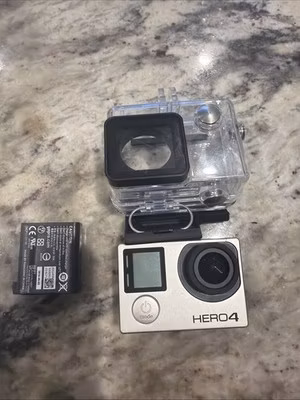 GoPro HERO4 Silver Action Camera W/ Charging Cable